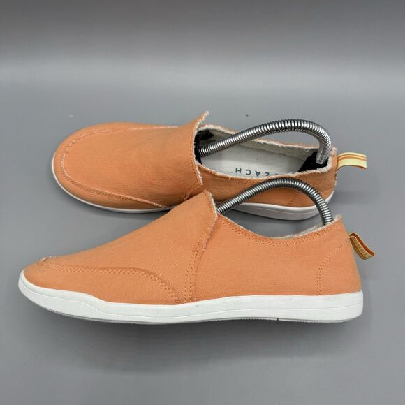 Vionic Beach Malibu Slip On Sneaker Womens Melon Canvas Size 9 - Picture 7 of 12
